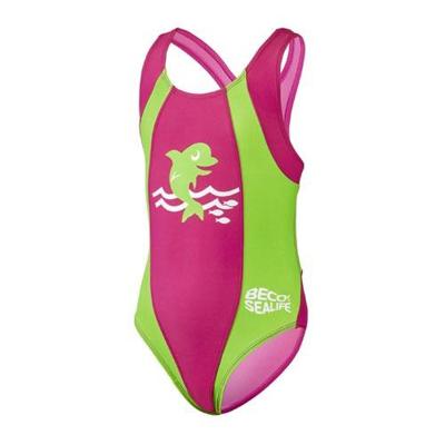 Beco badpak Sealife SPF 50+ polyamide roze/groen Beco badpak Sealife SPF 50+ polyamide roze/groen