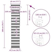 Zebra rolgordijn 45x200 cm stofbreedte 40,9 cm marmerbeige - thumbnail