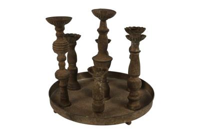 Countryfield kandelaar cavana H 30 cm roest