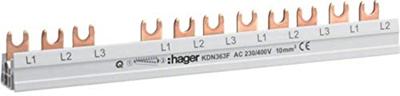 Hager KDN363F Faserail Meerdere kleuren 3-polig 63 A 1 stuk(s)
