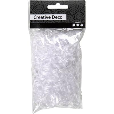 Creativ Company Krulhaar, wit, 15 gr/ 1 doos