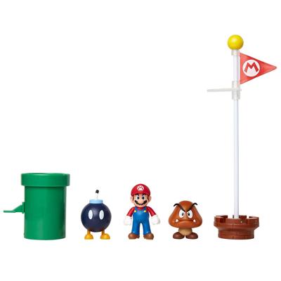 Super Mario Action Figure Set - Acorn Plains Diorama