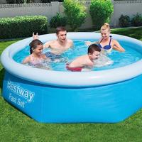 Bestway zwembad opblaasbaar fast set rond 244x66 cm 57265 - thumbnail