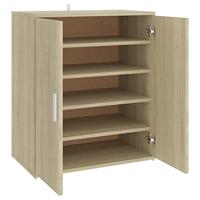Schoenenkast 60x35x70 cm bewerkt hout sonoma eikenkleurig - thumbnail