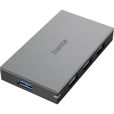 Hama USB-hub 4-poorts USB 3.0 5 Gbit/s Snel Opladen Incl. Kabel En Netadapter