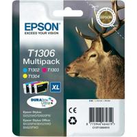 Epson Inktcartridge T1306 Origineel Combipack Cyaan, Magenta, Geel C13T13064012 - thumbnail