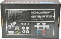 Saqu radiatorkraan middenaansluiting recht chroom - thumbnail