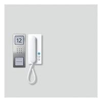 Siedle SET CA 812-1 E/W Infoveld voor Deurintercom Kabelgebonden Zilver, Wit - thumbnail