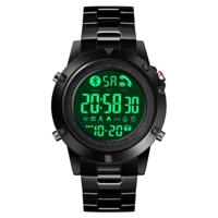 SKMEI 1500 mannen Smart Watch Fashion Leisure Bluetooth oproep bericht herinnert aan Watch mannen (zwart) - thumbnail