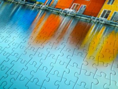 Houses on Water - Groningen Nederland Puzzel 1000 Stukjes Houses on Water - Groningen Nederland Puzzel 1000 Stukjes