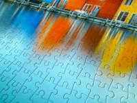 Houses on Water - Groningen Nederland Puzzel 1000 Stukjes - thumbnail