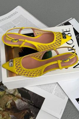 Morobe pumps Delilah 08 soleil + nude mesh