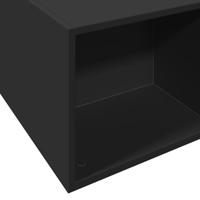 Bedframe bewerkt hout zwart 150x200 cm - thumbnail