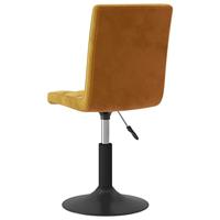 Eetkamerstoelen draaibaar 6 st fluweel bruin - thumbnail
