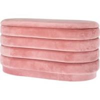 RIVERDALE - Poef Beau oud roze 80cm - thumbnail