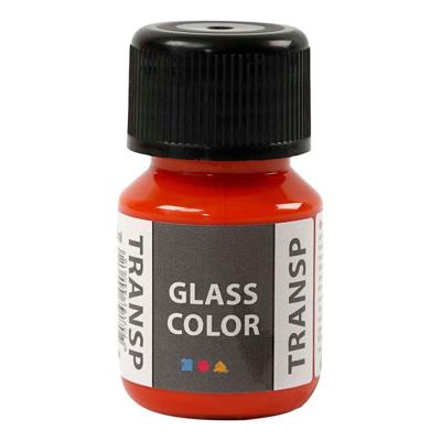 Creativ Company Glass color transparante verf - oranje, 30ml