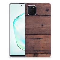 Samsung Galaxy Note 10 Lite Bumper Hoesje Old Wood - thumbnail
