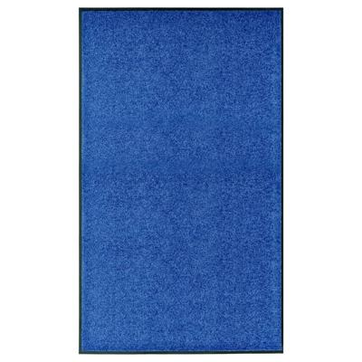 Deurmat wasbaar 90x150 cm blauw