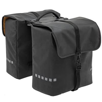 Newlooxs New looxs dubbele tas odense double racktime 39l zwart
