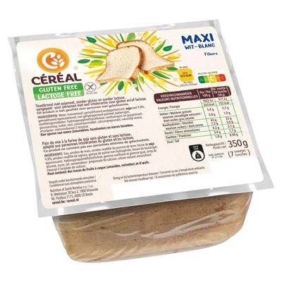 Cereal Maxi wit brood gluten en lactosevrij 350 Gram