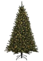 black box kunstkerstboom Toronto met ledverlichting h230 x d140cm - thumbnail