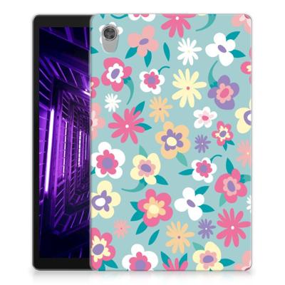 Lenovo Tab M10 HD (2de generatie) | Siliconen hoesje | Flower Power Lenovo Tab M10 HD (2de generatie) | Siliconen hoesje | Flower Power
