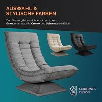 Relax Lounger Aberdeen Stof Grijs - thumbnail