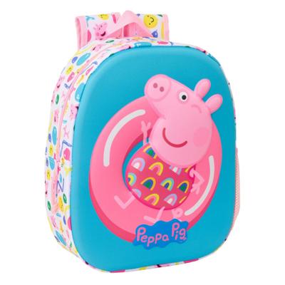Kinderrugzak Peppa Pig Blauw Wit Roze 27 x 33 x 10 cm 3D
