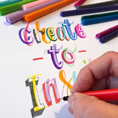 Bruynzeel fineliner set 4 kleuren