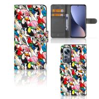 Xiaomi 12 | 12X | Telefoonhoesje | Met pasjeshouder | Birds - thumbnail