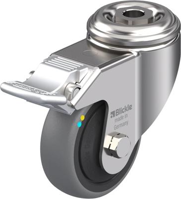Blickle LKRXA-TPA 80KFD-FI-ELS Zwenkwiel met rem Wieldiameter: 80 mm Draagvermogen (max.): 65 kg 1 stuk(s)