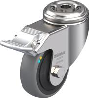 Blickle LKRXA-TPA 80KFD-FI-ELS Zwenkwiel met rem Wieldiameter: 80 mm Draagvermogen (max.): 65 kg 1 stuk(s) - thumbnail