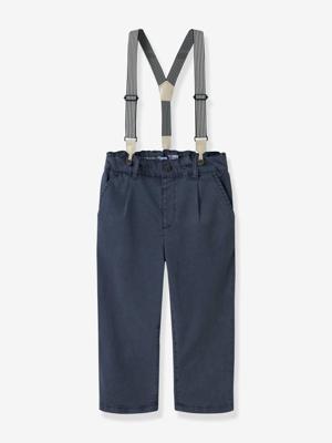 Jongensbroek TENCEL met bretels NAME IT donkerblauw