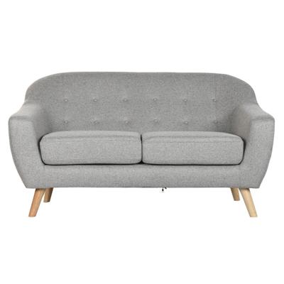 Sofa Home ESPRIT Grijs Crème Natuurlijk Scandi 146 x 84 x 82 cm