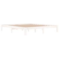 Bedframe massief hout wit 180x200 cm 6FT Super King - thumbnail