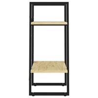 VidaXL Boekenkast met 2 schappen 40x30x70 cm massief grenenhout - thumbnail