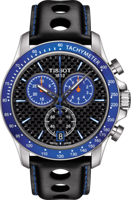 Horlogeband Tissot T1064171620101 / T610037467 Leder Zwart 22mm - thumbnail