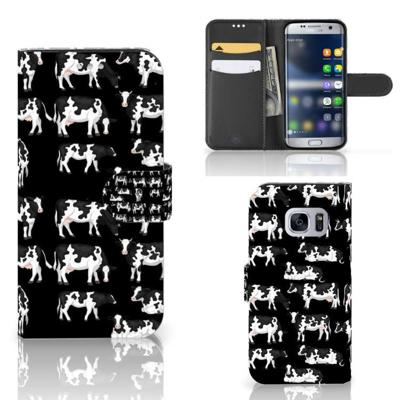 Samsung Galaxy S7 | Telefoonhoesje | Met pasjeshouder | Koetjes Samsung Galaxy S7 | Telefoonhoesje | Met pasjeshouder | Koetjes
