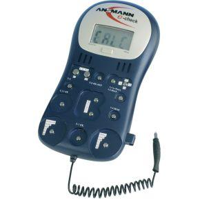 Ansmann Batterijtester Energy-Check LCD Meetbereik (batterijtester) 1.2 V, 1.5 V, 3 V, 9 V, 12 V Oplaadbare batterij, Batterij 4000392