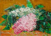 Vincent Van Gogh - Stilleven met Seringen Puzzel 1000 Stukjes - thumbnail