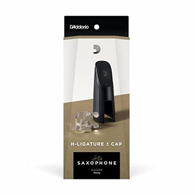 D'Addario Woodwinds HAS1S H-Ligature & Cap Silver Plated voor altsax D'Addario Woodwinds HAS1S H-Ligature & Cap Silver Plated voor altsax