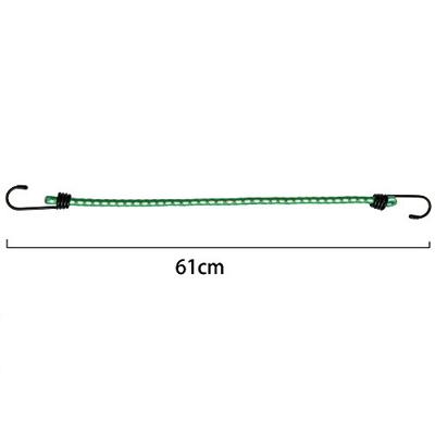 10 x Rubberen Bagagespin met haken 61 cm x 8 mm Ø 10 x Rubberen Bagagespin met haken 61 cm x 8 mm Ø