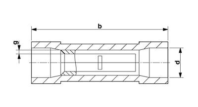 Phoenix Contact 3240062 Stootverbinder 1.50 mm² 2.50 mm² Volledig geïsoleerd Blauw 50 stuk(s)