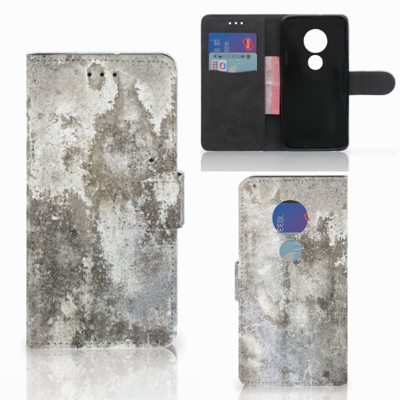 Motorola Moto G7 Play | Bookcase | Beton Print Motorola Moto G7 Play | Bookcase | Beton Print