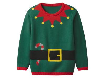 lupilu Kinder kersttrui met lampjes (Groen, 122/128) lupilu Kinder kersttrui met lampjes (Groen, 122/128)