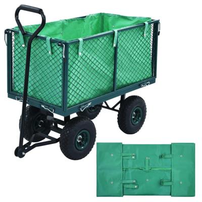 VidaXL Tuinwagenvoering stof groen VidaXL Tuinwagenvoering stof groen