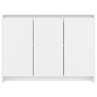 Dressoir 102x33x75 cm bewerkt hout wit - thumbnail