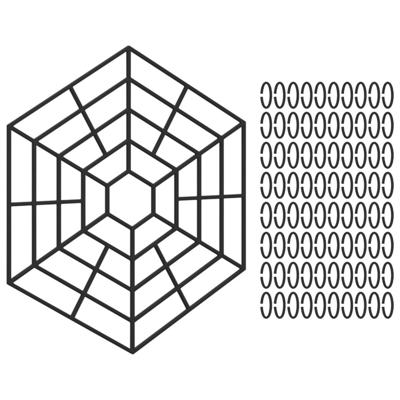 Vijverbeschermers 40 st polypropeen zwart Vijverbeschermers 40 st polypropeen zwart
