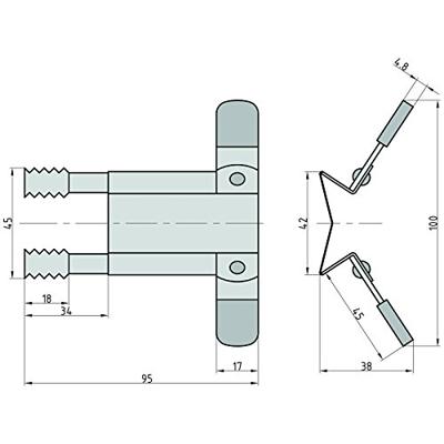 Basi 1600-0100 Rolluikvergrendeling Zilver