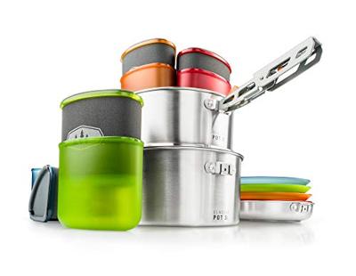GSI Outdoors Glacier Stainless Camper Set Pan Multi